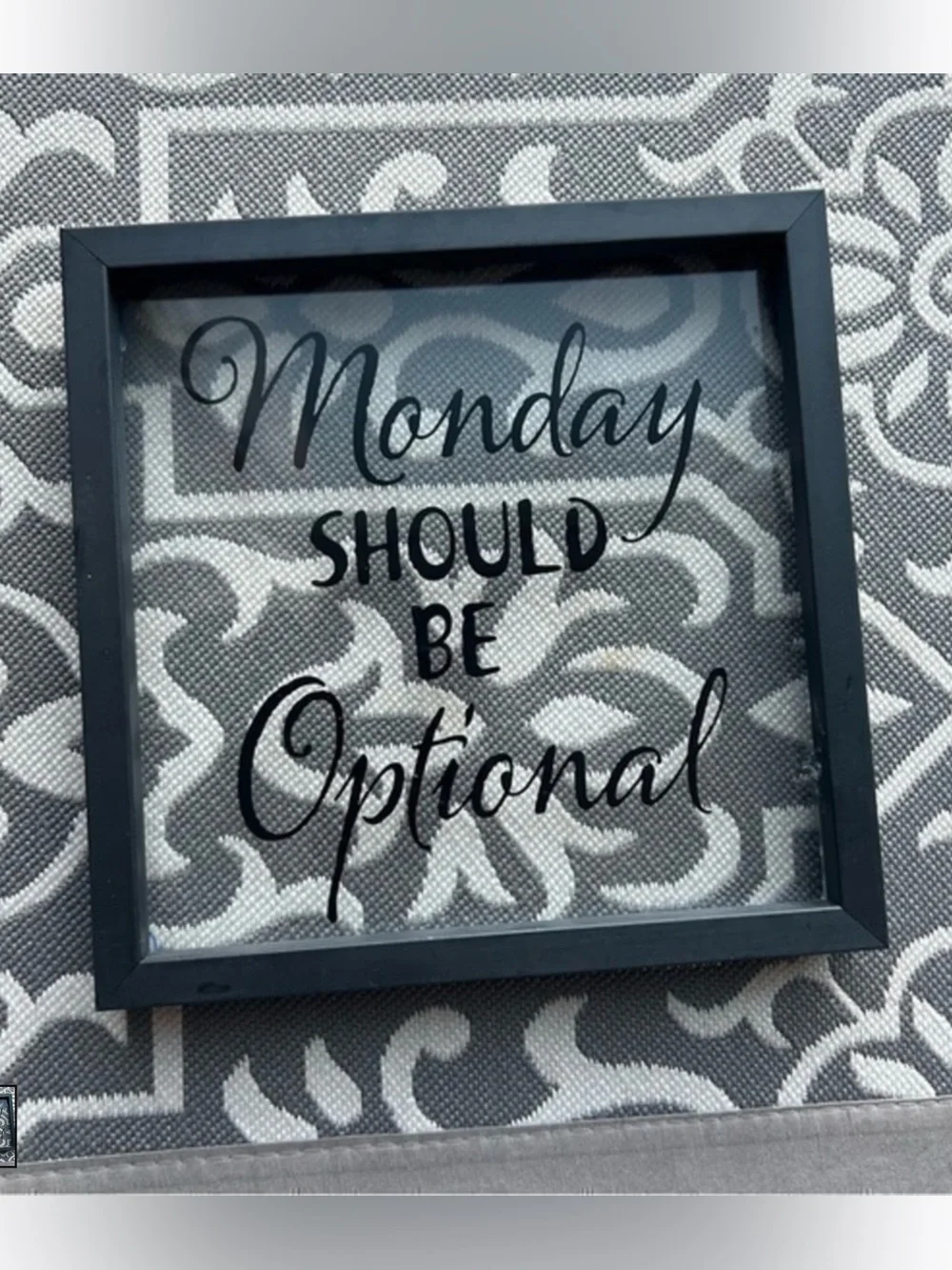✨Monday Should Be Optional Wall Sign - Black